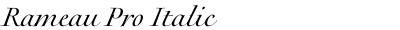 Rameau Pro Italic